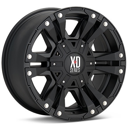 XD Wheels XD822 Monster II Black Painted Wheels 20 In 20x9 18 XD82229035718