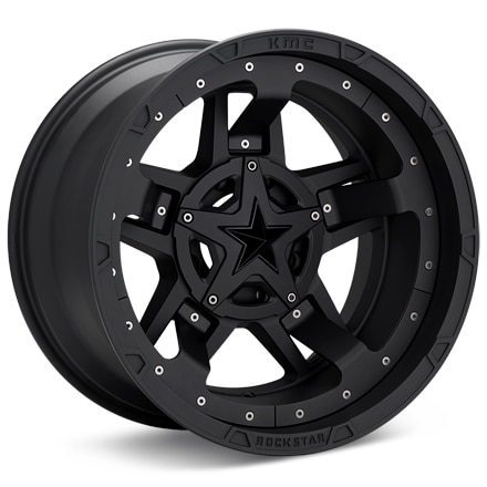 XD Wheels XD827 Rockstar III Black Painted Wheels 17 In 17x9 -12 XD82779043712N