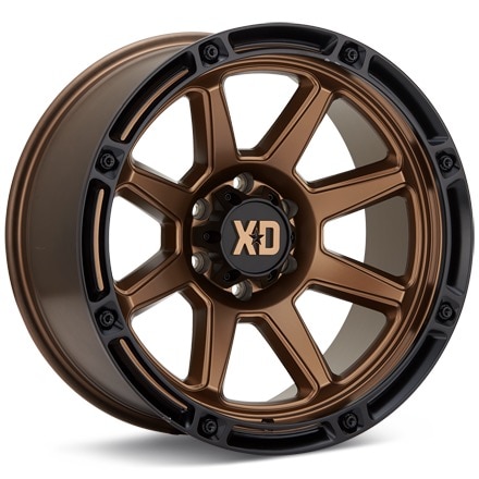 XD Wheels XD863 Titan Matte Bronze w/Black Lip Wheels 20 In 20x12 -44 XD86321250644N