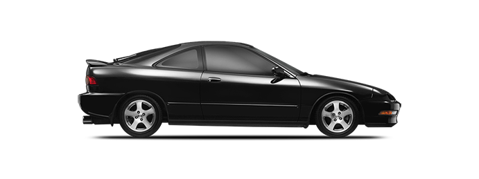 acura integra black rims