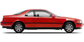 Vehicle in session - 1992 Acura Legend Coupe  Milano Red