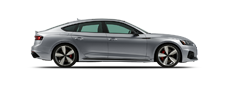 Vehicle in session - 2023 Audi RS 5 Sportback 275/30-20, Standard Brakes Florett Silver