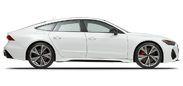 Vehicle in session - 2025 Audi RS 7 285/30-22, Ceramic Brakes Glacier White
