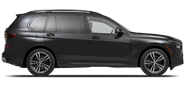 Vehicle in session - 2024 BMW X7 M60i 275/35-23F 315/30-23R Black Sapphire