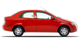 Vehicle in session - 2006 Chevrolet Aveo Sedan LT Victory Red