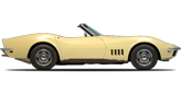 Vehicle in session - 1968 Chevrolet Corvette Convertible  Safari Yellow