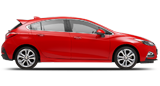 Vehicle in session - 2018 Chevrolet Cruze Hatchback LT Red Hot