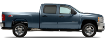 Vehicle in session - 2007 Chevrolet Silverado 3500 HD 4WD Crew Cab - Dual Rear Wheels Blue Granite