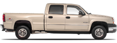 Vehicle in session - 2004 Chevrolet Silverado 2500 4wd Crew Cab Gold