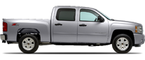 Vehicle in session - 2010 Chevrolet Silverado 1500 4wd Crew Cab Sheer Silver