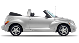Vehicle in session - 2005 Chrysler PT Cruiser Convertible Base Model Bright Silver