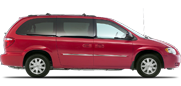 Vehicle in session - 2003 Chrysler Town and Country Touring AWD  Inferno Red