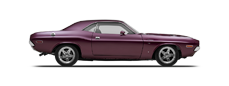 Vehicle in session - 1974 Dodge Challenger 318 OE Engine Prowler Purple