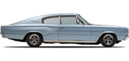 Vehicle in session - 1966 Dodge Charger 318/383 OE Engine Pale Blue