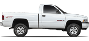 Vehicle in session - 1999 Dodge Ram 3500 2wd Dual Rear Wheels  Bright White