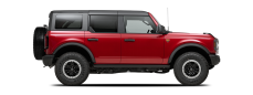 Vehicle in session - 2026 Ford Bronco 4 Door w/ Sasquatch Pkg  Ruby Red Metallic Tinted