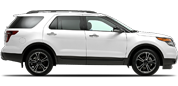 Vehicle in session - 2014 Ford Explorer 4WD Sport White Platinum