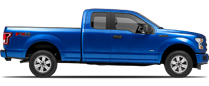 Vehicle in session - 2017 Ford F150 2WD SuperCab Blue Flame