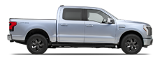 Vehicle in session - 2025 Ford F150 Lightning 275/60-20 XL Iced Blue Silver
