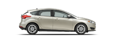 Vehicle in session - 2018 Ford Focus 5-Door 235/40-18 White Gold