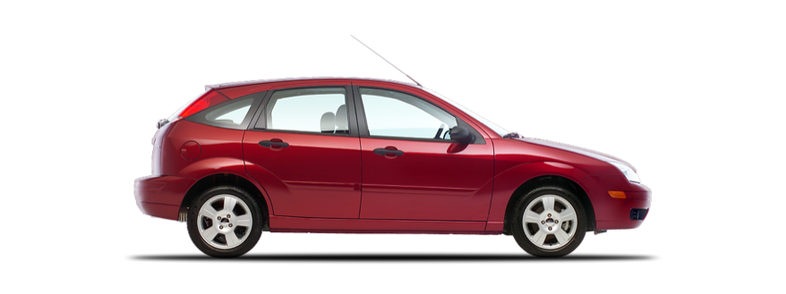 Red 2005 Ford Focus Hatchback