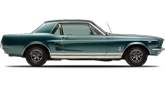 Vehicle in session - 1966 Ford Mustang 5-Lug  Teal