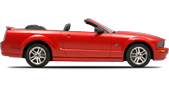 Vehicle in session - 2008 Ford Mustang GT Convertible Torch Red