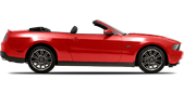 Vehicle in session - 2012 Ford Mustang Convertible Manual Transmission Red Candy