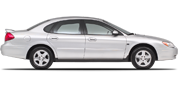 Vehicle in session - 2001 Ford Taurus LX Sedan  Silver Frost