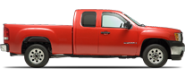 Vehicle in session - 2009 Chevrolet Silverado 1500 2wd Extended Cab Fire Red