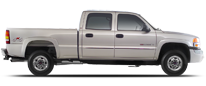 Vehicle in session - 2004 GMC Sierra 2500 2wd Crew Cab Silver Birch
