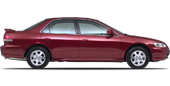 Vehicle in session - 1999 Honda Accord Sedan LX 4cyl  Firepepper Red