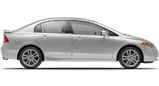 Vehicle in session - 2008 Honda Civic Si Sedan  Alabaster Silver