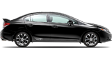 Vehicle in session - 2013 Honda Civic Si Sedan  Crystal Black