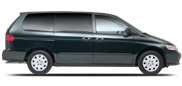 Vehicle in session - 2003 Honda Odyssey EX Emerald Green