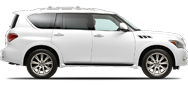 Vehicle in session - 2013 Infiniti QX56 4wd Moonlight White