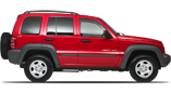 Vehicle in session - 2003 Jeep Liberty Sport 4wd  Flame Red