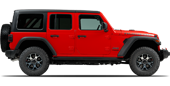 Vehicle in session - 2018 Jeep Wrangler JL Unlimited(All New) Rubicon Firecracker Red