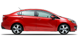 Vehicle in session - 2013 Kia Rio Sedan SX Signal Red