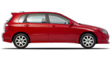 Vehicle in session - 2006 Kia Spectra5  Classic Red