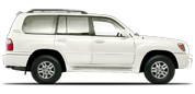 Vehicle in session - 2001 Lexus LX470  Blizzard Pearl