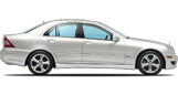 Vehicle in session - 2005 Mercedes-Benz C230 Sport Sedan  Alabaster White
