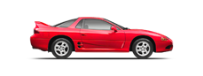 Vehicle in session - 1991 Mitsubishi 3000GT VR4  Caracas Red