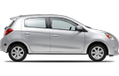 Vehicle in session - 2017 Mitsubishi Mirage ES  Starlight Silver