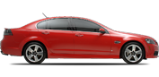 Vehicle in session - 2009 Pontiac G8 GXP  Liquid Red