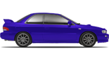 Vehicle in session - 2000 Subaru Impreza 2.5RS Sedan  Black