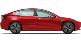 Vehicle in session - 2021 Tesla Model 3 AWD Performance  Red