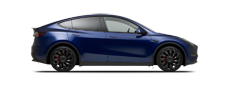 Vehicle in session - 2023 Tesla Model Y Performance  Deep Blue