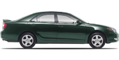 Vehicle in session - 2003 Toyota Camry LE  Aspen Green