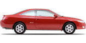 Vehicle in session - 2001 Toyota Camry Solara SE  Red